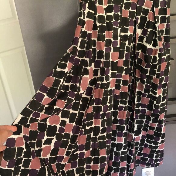 ‘s Max Mara printed cotton short sleeve midi dress 2 - Picture 5 of 8